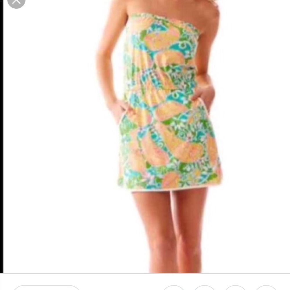 Lilly Pulitzer strapless romper